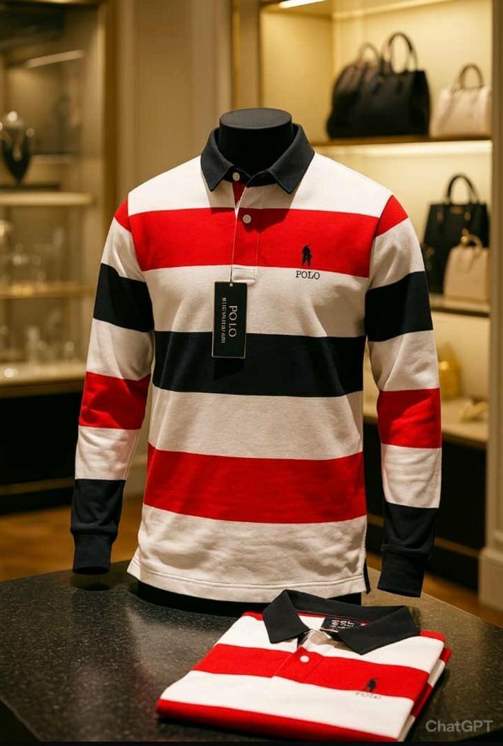 Chemise Polo Rayée Homme