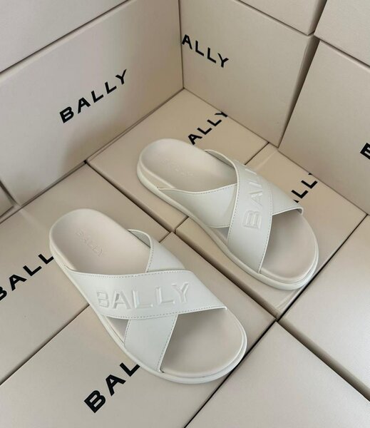 Sandales Bally croisé blanc