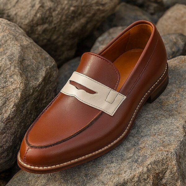 Mocassins en cuir élégant