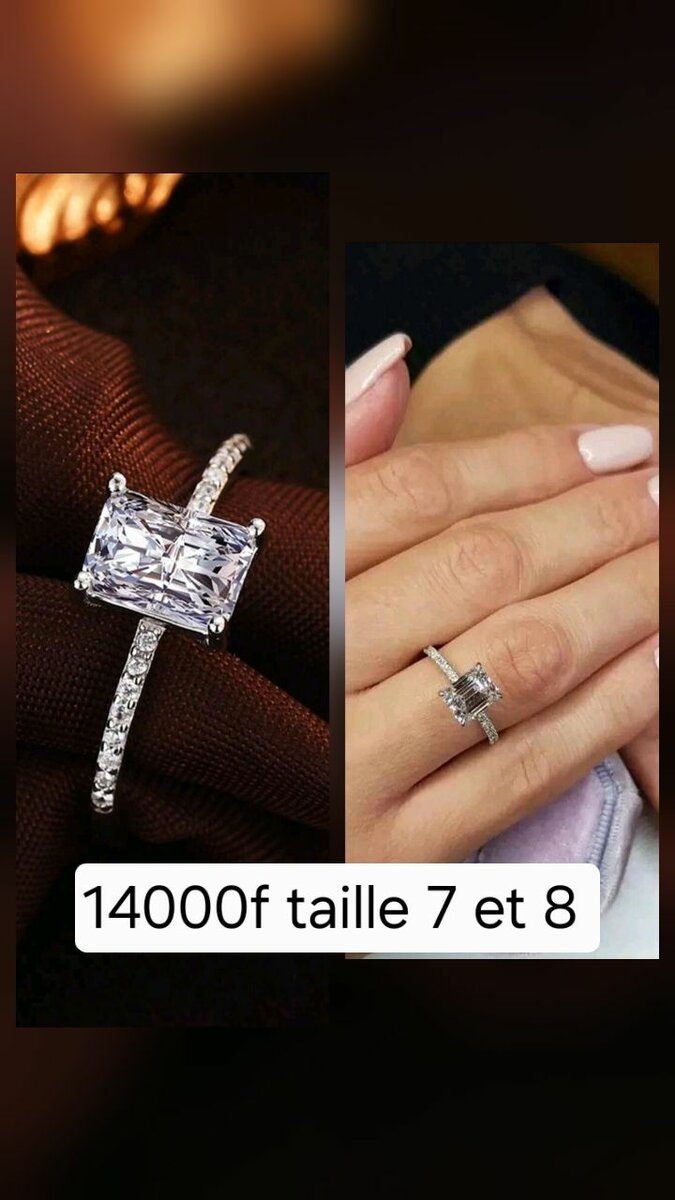 Bague de fiançailles élégante