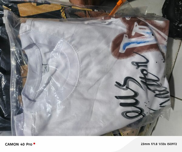 T-shirt blanc imprimé mode