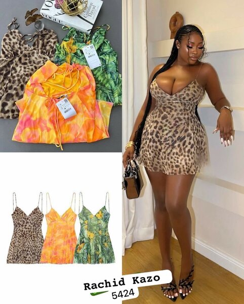 Robe d'été léopard femme