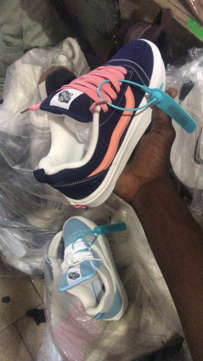 Baskets unisex en toile bleu