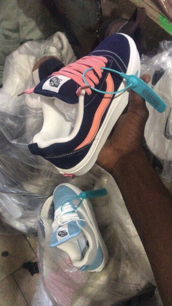 Baskets unisex en toile bleu