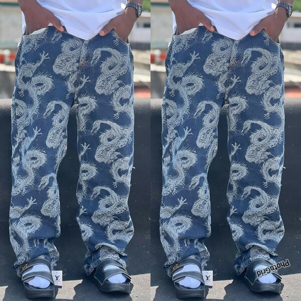 Jeans Homme Motifs Créatifs