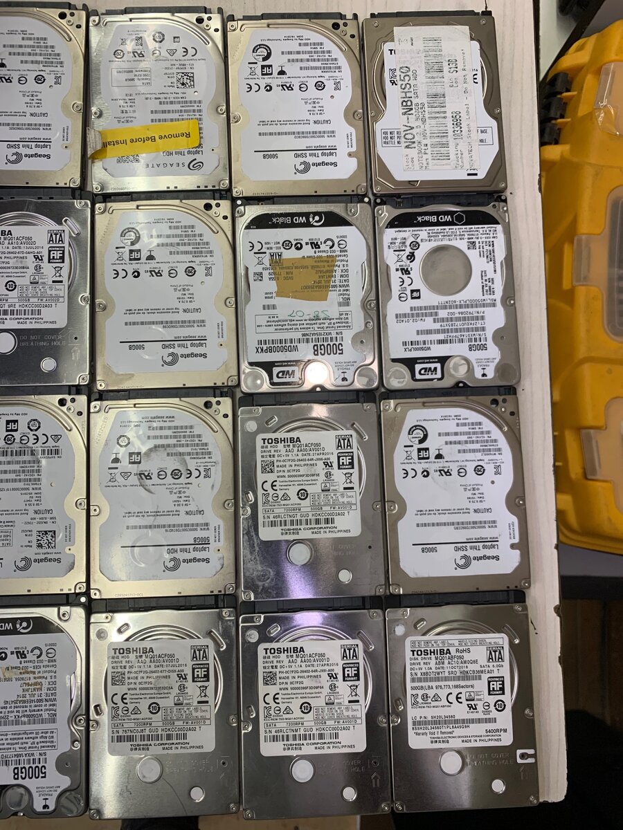 500Gb laptop Harddrives