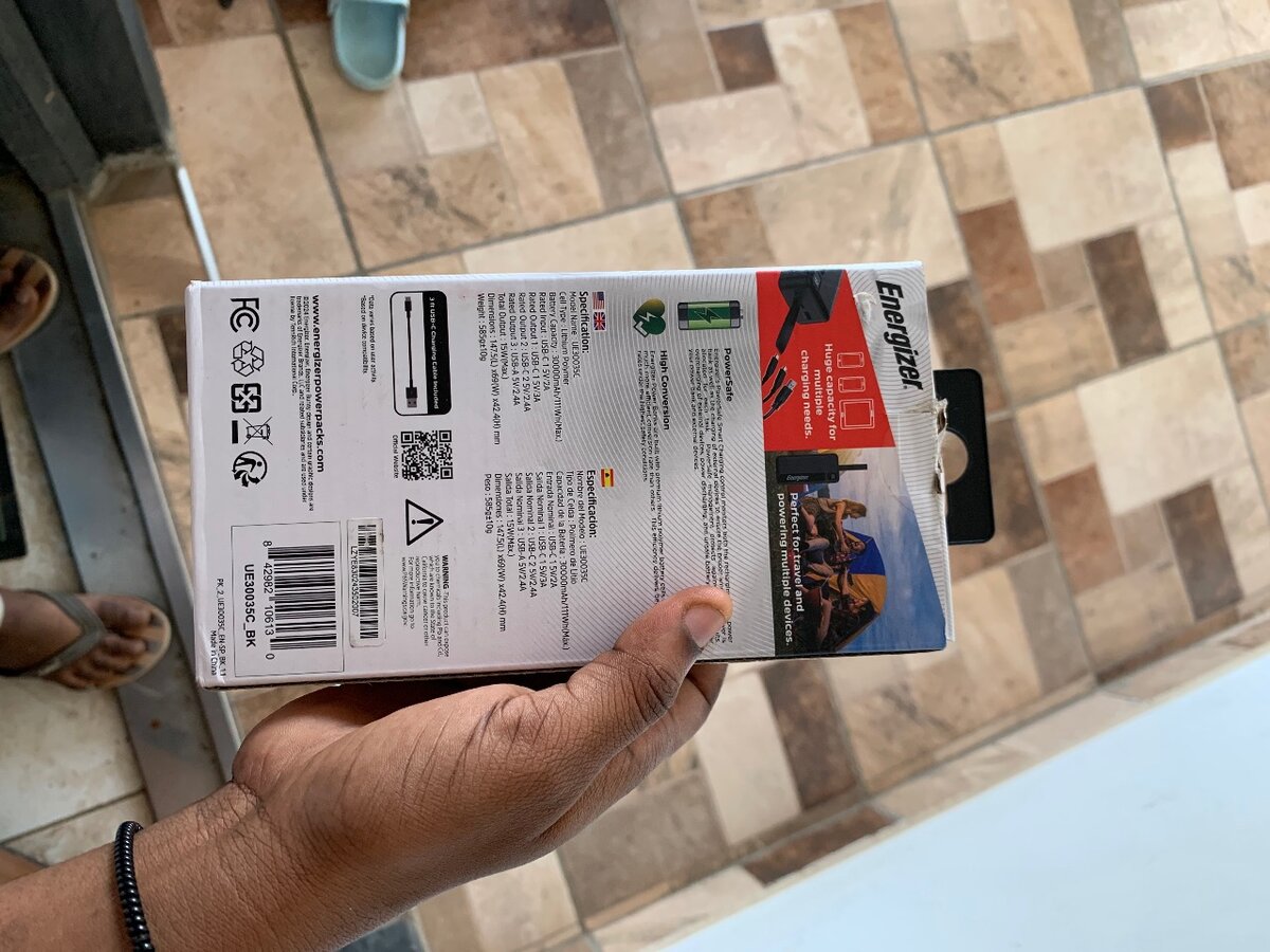 Energizer max power bank with LCD display