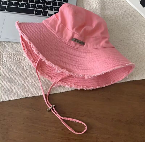 Bob rose en coton avec cordon