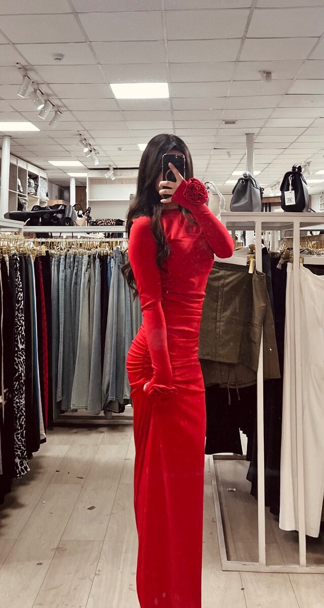 Платье красный