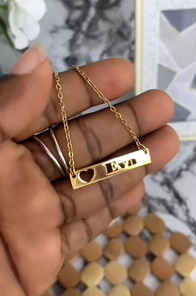 Collier personnalisé cœur