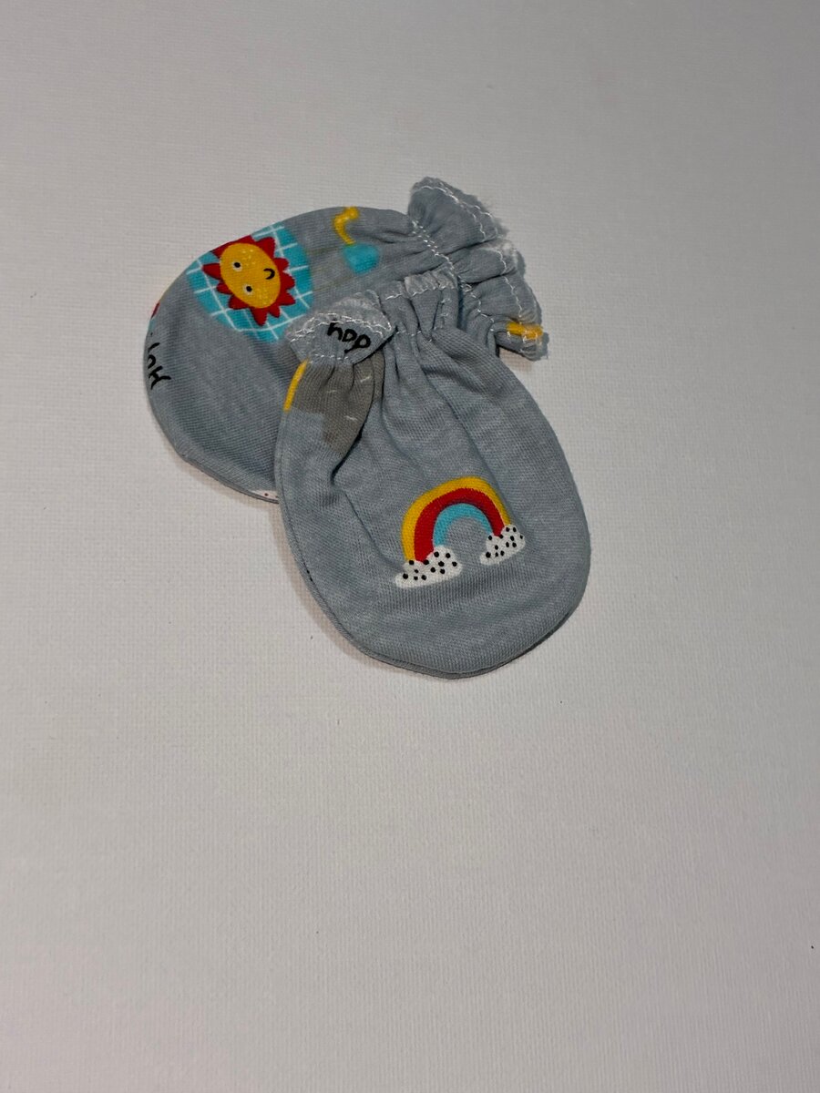 Moufles Bébé en Coton Doux