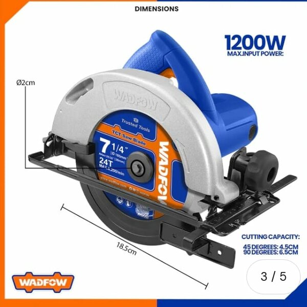 Scie Circulaire WADFW 1200W