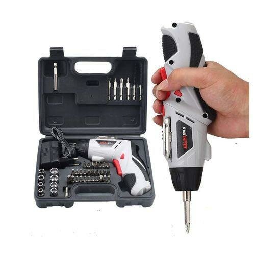 Visseuse Perceuse Sans Fil Rechargeable +Coffret+45 Accessoires-Joustmax