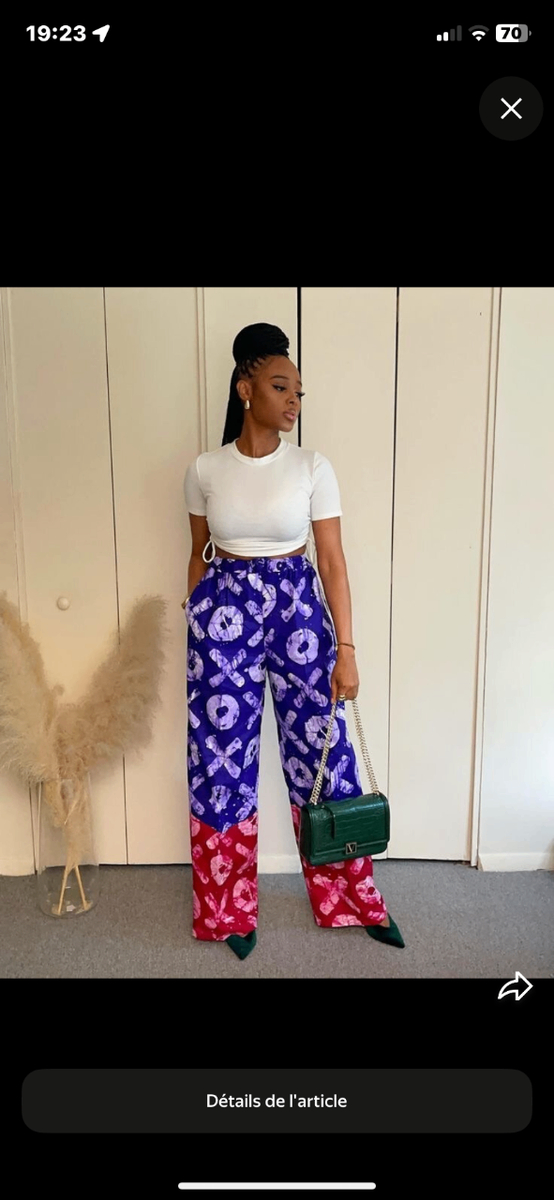 Pantalons Amples Imprimés Éthniques