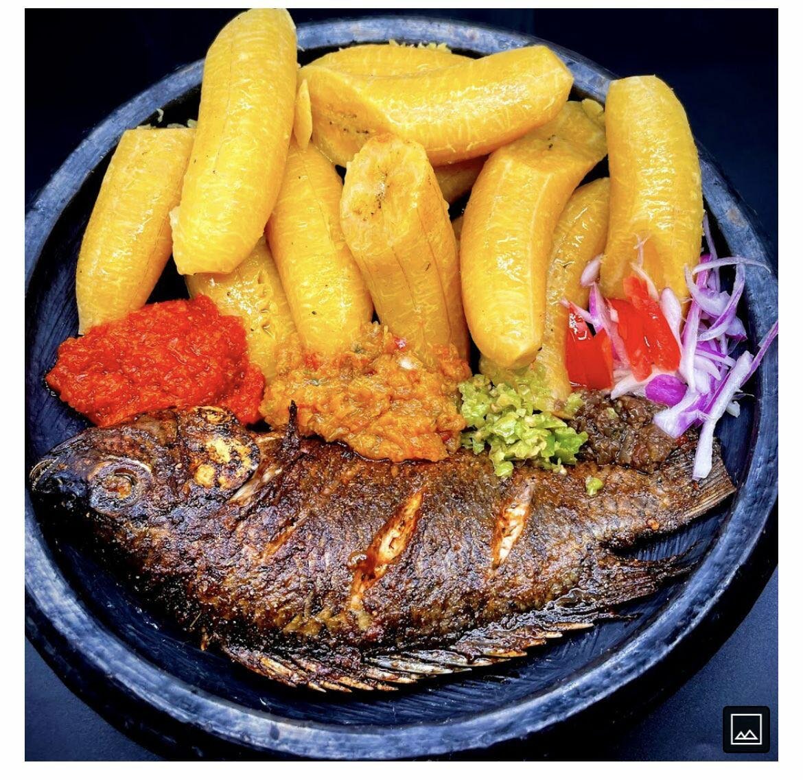 Plat poisson frit avec accompagnements