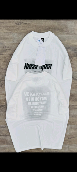 T-shirt blanc unisexe imprimée