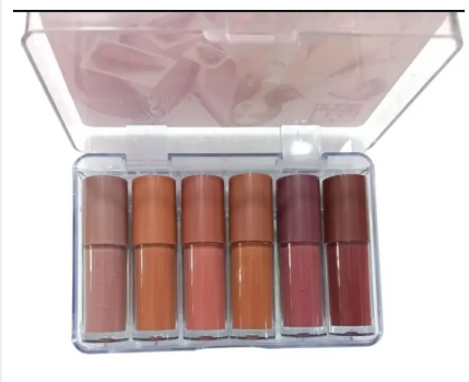 Lipgloss matte nude colour pack of 6