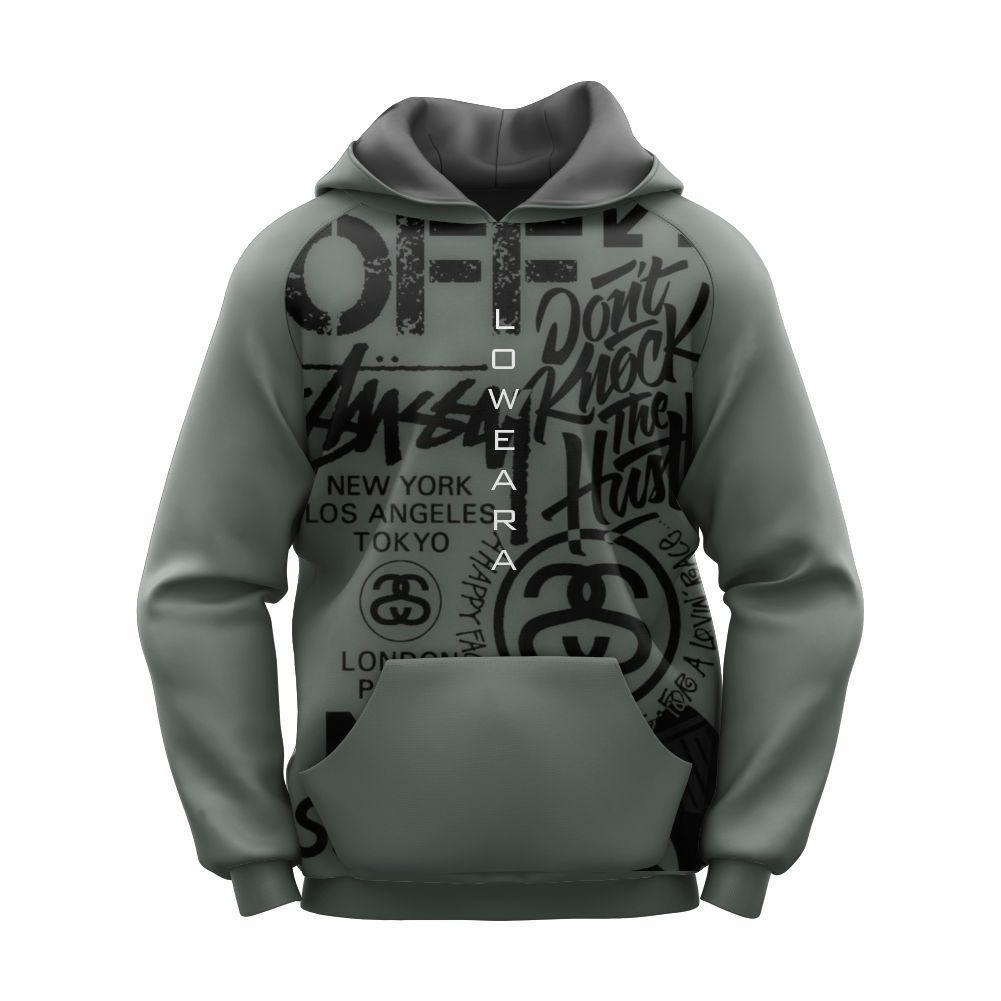 Unisex printed fleece Hoddie