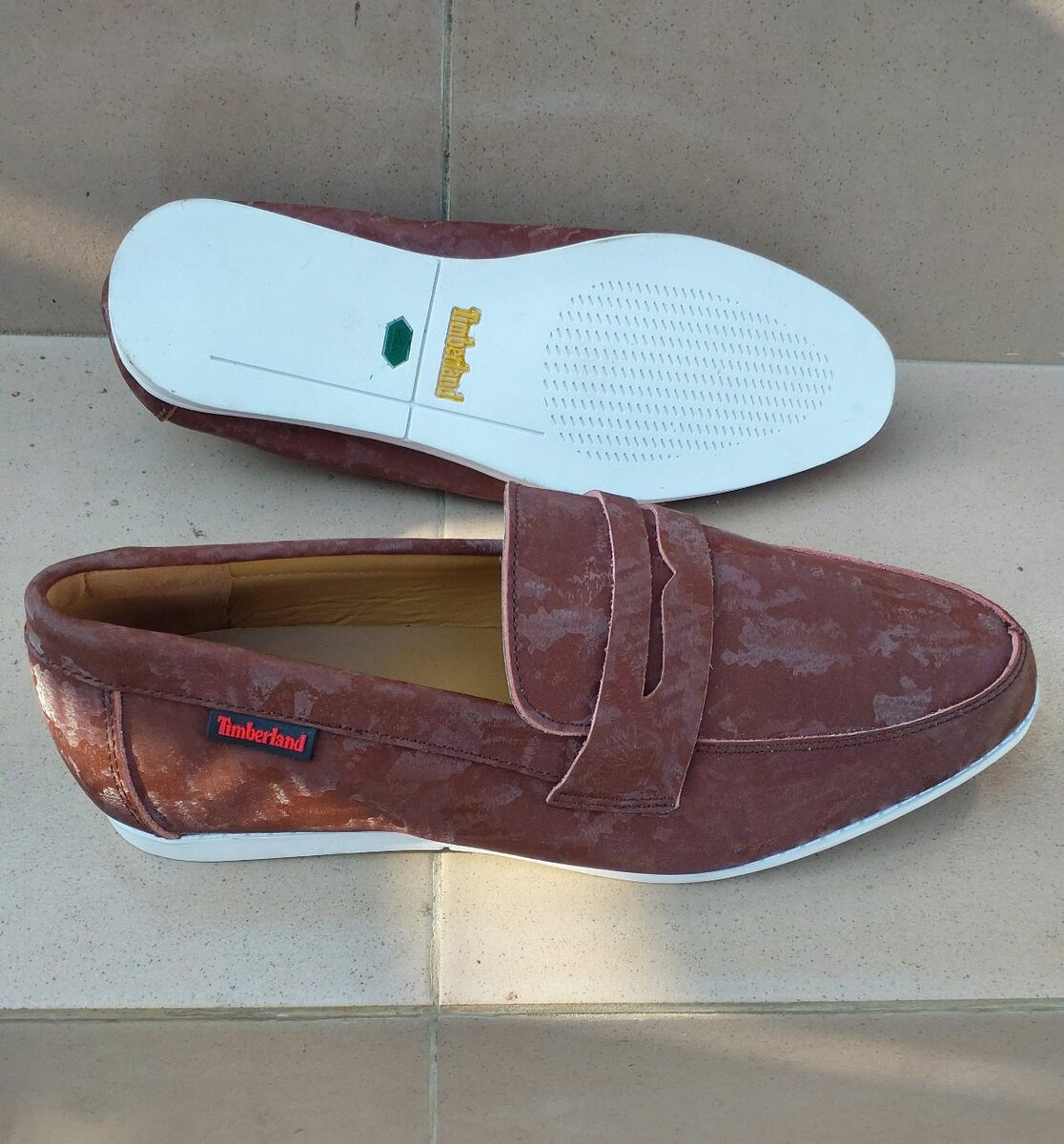 Timberland coffee suede loafer