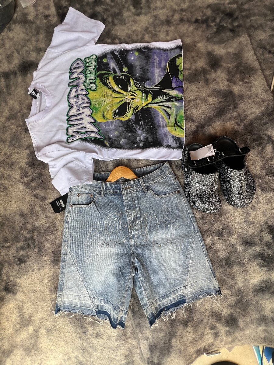 Shorts en jean casual unisexe