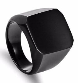 Titanium Deep Black color Ring