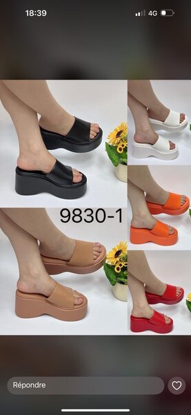 Sandales compensées élégantes