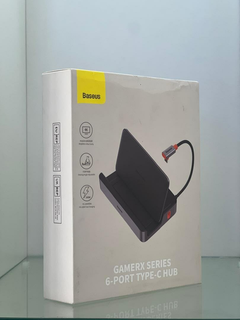 Baseus GamerX Series 6-Port Type C HUB Space Grey Type C
