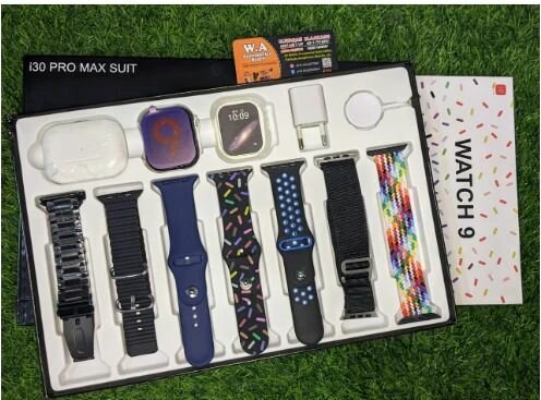 i30 : Montre connectée série 9 à 7 bracelets