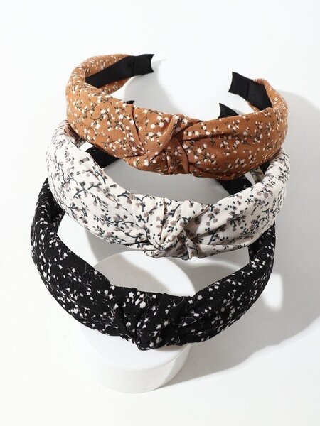 Lot de 3 serre-têtes fleuris