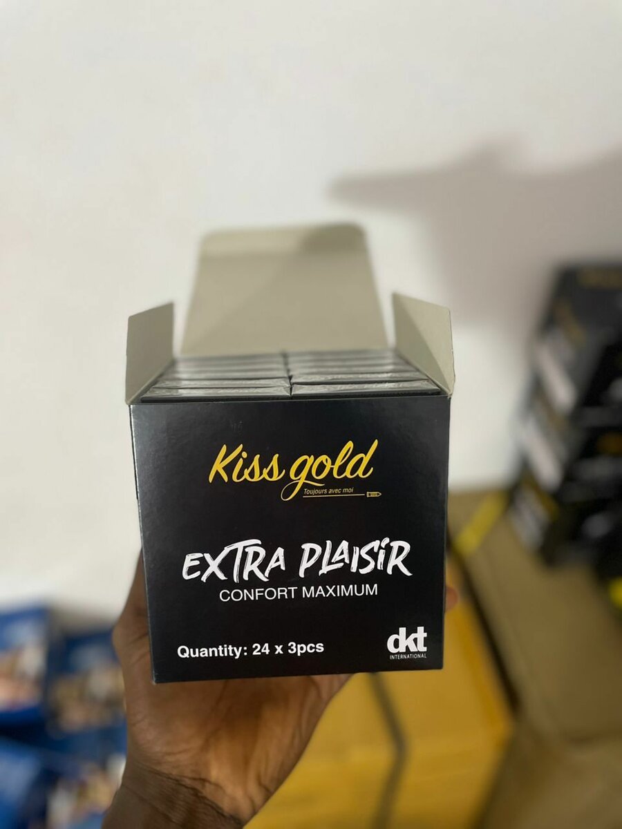 4 Préservatifs kiss Gold