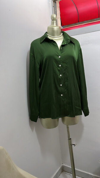 Chemise Verte Élégante Femme