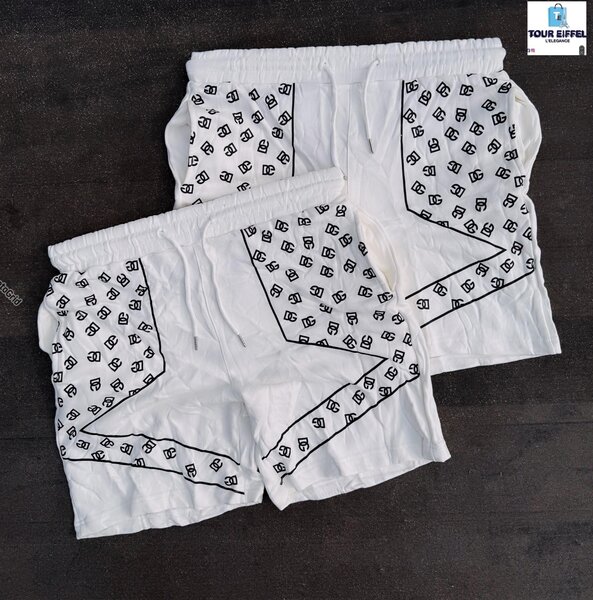 Shorts en coton motif tour Eiffel