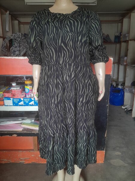 Belle robe tricot multicolore