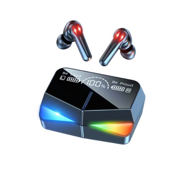 M28 Luminous earbuds with PowerBank