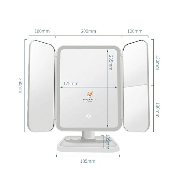 Miroir Maquillage LED rechargeable