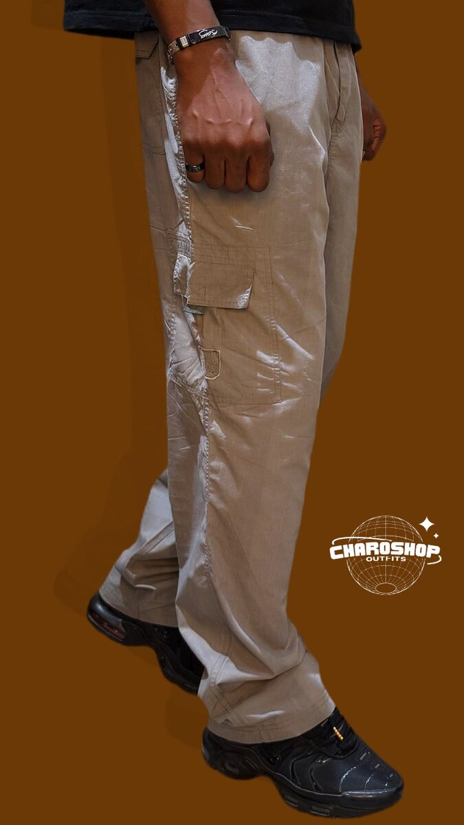 Pantalon cargo homme beige