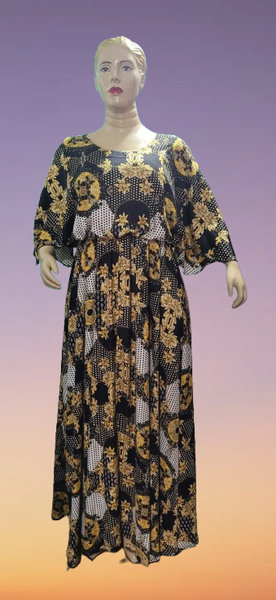 Robe longue élégante fleurie