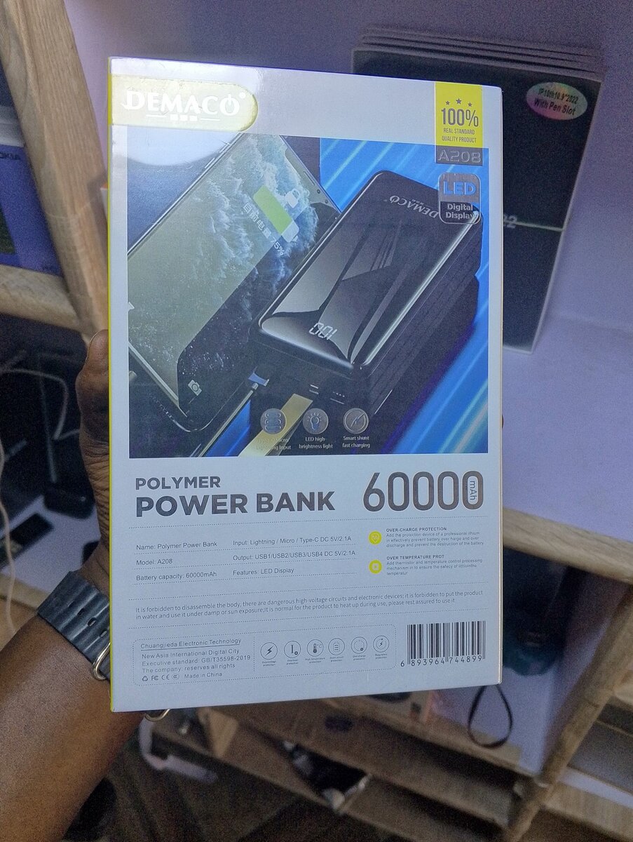 60,000 mAh Powerful Power Bank