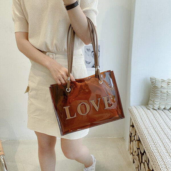 Sac Transparent 'Love' Chic