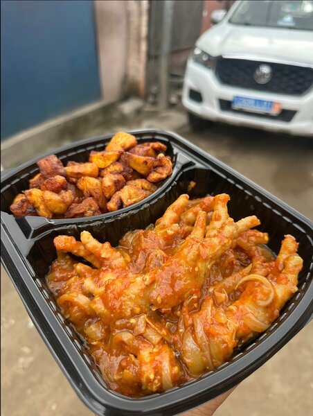 Plat de Poulet et alloco