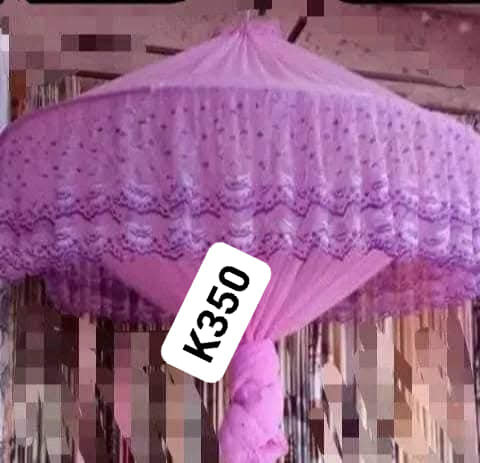 Beautiful translucent canopy for a bed purple/ Size queen and king