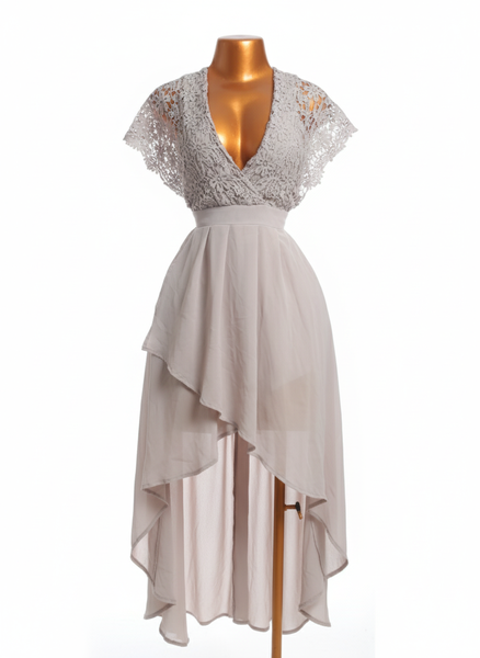 Robe Évasée Dentelle Bohème