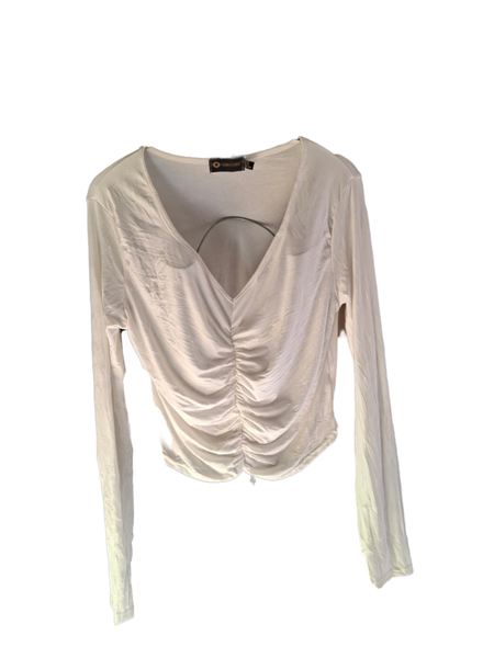 Elegant Ruched V-Neck Top