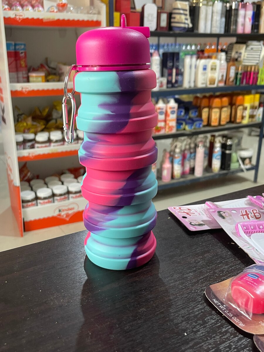 Bouteille Pliable Silicone Colorée
