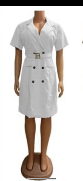 Robe chemise blanche élégante