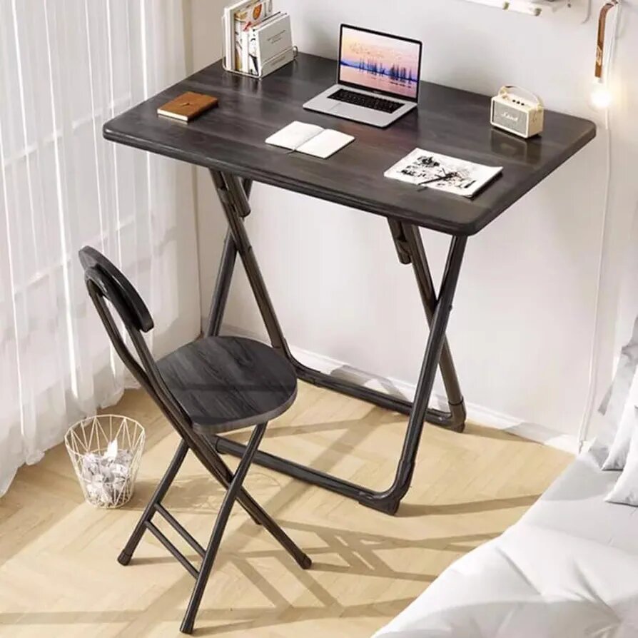 Foldable study table and chair