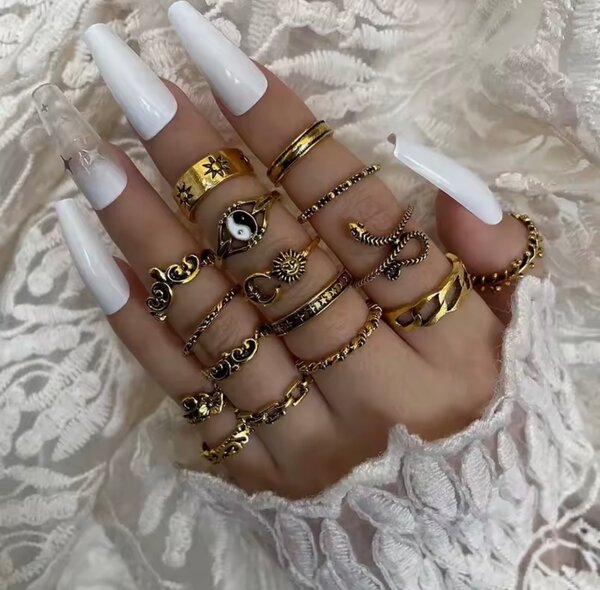 Bague en or vintage élégante