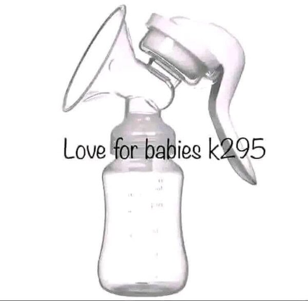 Transparent manual breast pump