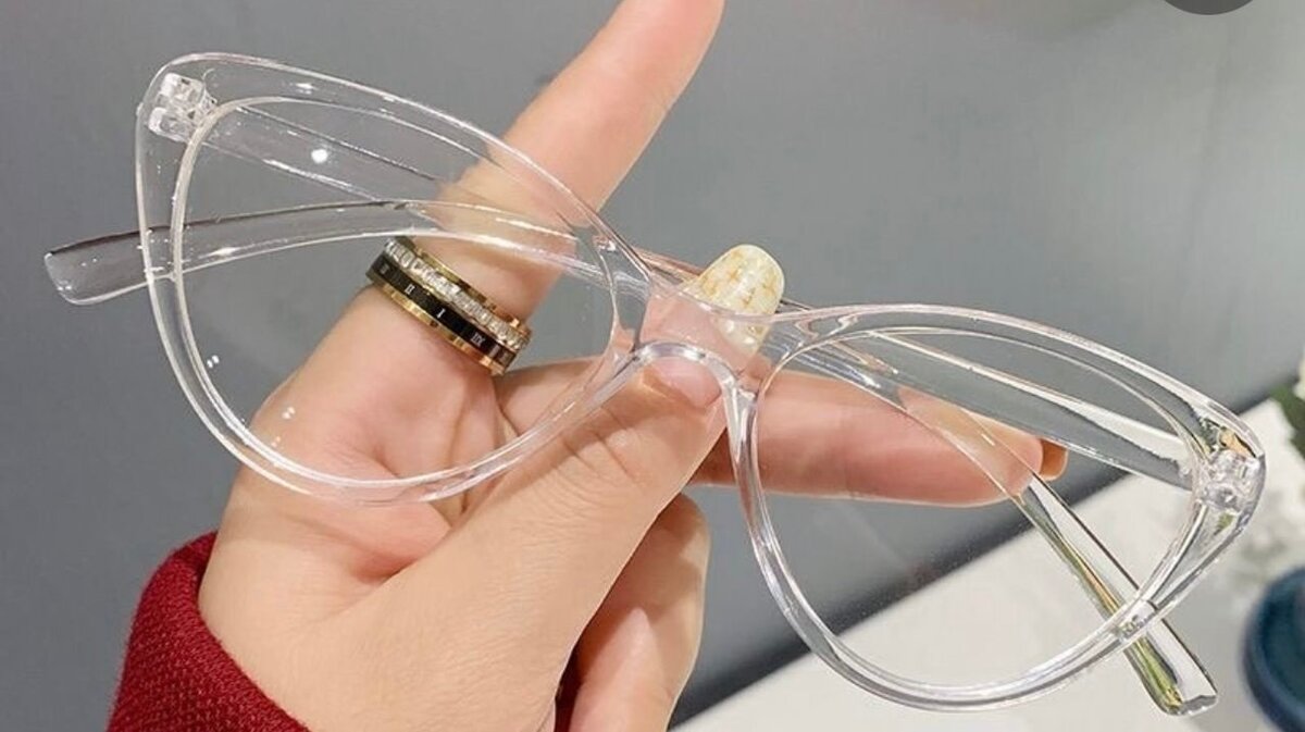 Lunettes Cat Eye Transparentes