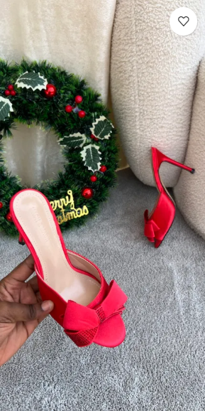 Marie Red Bow Mules